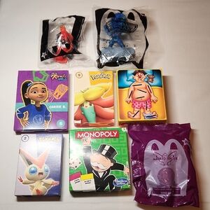 Pokemon and Monopoly Kids Toy Set